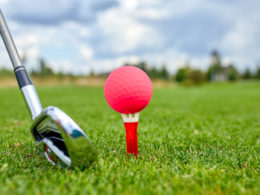 ball hole golf course golf concept closeup golf ball green grass golf club before hit 124865 5718